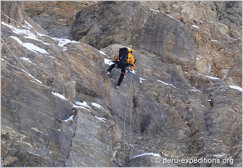 Mountaineering experience on the top Eric Albino Lliuya
