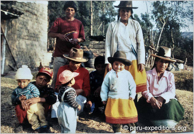 Our family team 1996 in our village Unchus-Peru