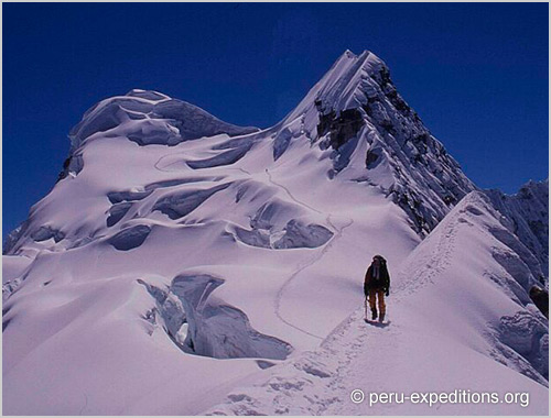 Vallunaraju Climbing in Peru